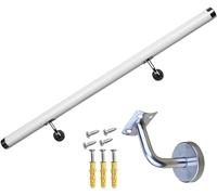 HeavyDuty WallMounted Stair Handrail 100cm White Outdoor Steps Railing for Porch Secure Support for Staircases and Safe Grip for All Users