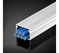 HeavyDuty Waterproof Metal Cable ProtectorFlexible & EasyCut Power Cord Raceway for Floor/Walls Extra Wide (3.94x1.97in) Durable Cord Management Solution