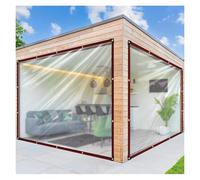 HeavyDuty Waterproof Tarps for Outdoor UseTransparent 2x7m (6.56x22.96ft) Cover for Balcony Porch WindowTarpaulin by