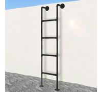 HeavyDuty Wrought Iron Basement Ladder4/5/8 Rung WallMounted Fire Escape & Bunk Bed Access 4570 Inch Durable Window Well Solution for Safety & Emergency Exit