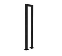 HeavyDuty Wrought Iron Handrail with Rounded Corners for Indoor/Outdoor Staircases Stable Installation for Home & Commercial Use (55cm)