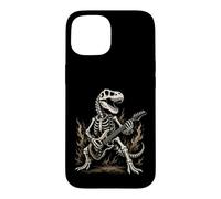 HeavyMetal Dinosaur Guitar Skeleton Rock Design Grunge Case for iPhone 15