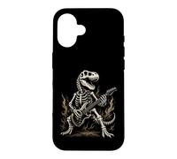 HeavyMetal Dinosaur Guitar Skeleton Rock Design Grunge Case for iPhone 16