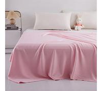 Heavyoff Cooling Blankets, bamboo Blanket for Hot Sleepers Lightweight Breathable Summer Cold Blankets for Sleeping Night Sweats to Keep Cool Pink, 59"x79"