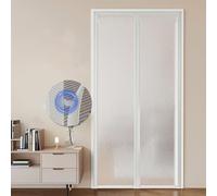 Heavyoff Magnetic Thermal Insulated Door Curtain, Waterproof EVA Self-Closing Screen Door Cover for Kitchen, Bedroom, Air Conditioner Room, Fits Doors up to 71" W x 87" L, Style 7