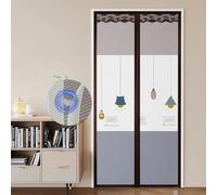 Heavyoff Magnetic Thermal Insulated Door Curtain, Waterproof EVA Self-Closing Screen Door Cover for Kitchen, Bedroom, Air Conditioner Room, Fits Doors up to 37" W x 87" L, Style 6