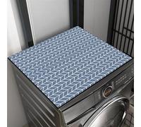 Heavyoff Washer and Dryer Covers for The Top, 54" x 27.6" Washer and Dryer Top Protector Mat, Non-slip Washing Machine Cover for Laundry Room Kitchen, Blue