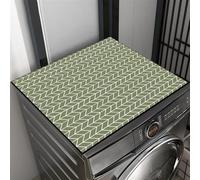 Heavyoff Washer and Dryer Covers for The Top, 54" x 27.6" Washer and Dryer Top Protector Mat, Non-slip Washing Machine Cover for Laundry Room Kitchen, Green