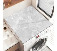 Heavyoff Washer and Dryer Covers for the Top, Non-slip Dryer Top Protector Mat, 23.6" x 15.8" Silicone Fast Drying Absorbent Mat Top for Laundry Room, Style 14