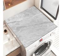 Heavyoff Washer and Dryer Covers for the Top, Non-slip Dryer Top Protector Mat, 25.6" x 23.6" Silicone Fast Drying Absorbent Mat Top for Laundry Room, Style 15