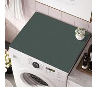 Heavyoff Washer and Dryer Covers for the Top, Non-slip Dryer Top Protector Mat, 54" x 27.6" Silicone Fast Drying Absorbent Mat Top for Kitchen Laundry Room, Dark Green
