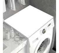 Heavyoff Washer and Dryer Covers for the Top, Non-slip Dryer Top Protector Mat, 54" x 27.6" Silicone Fast Drying Absorbent Mat Top for Kitchen Laundry Room, White