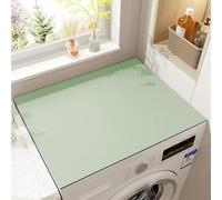 Heavyoff Washer and Dryer Covers for the Top, Non-slip Dryer Top Protector Mat, 54" x 27.6" Silicone Fast Drying Absorbent Mat Top for Home Kitchen Laundry Room, Green