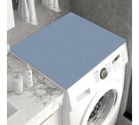 Heavyoff Washer and Dryer Covers for the Top, Non-slip Dryer Top Protector Mat, 54" x 27.6" Silicone Fast Drying Absorbent Mat Top for Kitchen Laundry Room, Blue