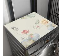 Heavyoff Washer and Dryer Covers for the Top, Non-slip Protector Mat, 15.8" x 11.8" Dust-proof Washing Machine Dryer Top Covers for Kitchen Laundry Room, Style 8