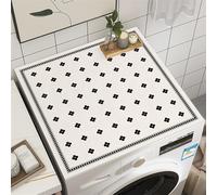 Heavyoff Washer and Dryer Covers for the Top, Non-slip Protector Mat, 19.7" x 15.8" Absorbent Washing Machine Dryer Top Covers for Kitchen Laundry Room, Style 15