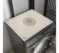 Heavyoff Washer and Dryer Covers for the Top, Non-slip Protector Mat, 19.7" x 15.8" Dust-proof Washing Machine Dryer Top Covers for Kitchen Laundry Room, Style 11