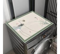 Heavyoff Washer and Dryer Covers for the Top, Non-slip Protector Mat, 23.6" x 15.8" Dust-proof Washing Machine Dryer Top Covers for Kitchen Laundry Room, Style 1