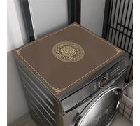 Heavyoff Washer and Dryer Covers for the Top, Non-slip Protector Mat, 54" x 27.6" Dust-proof Washing Machine Dryer Top Covers for Kitchen Laundry Room, Style 12