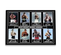 Heavyweight Boxing Legends Poster, Historical Boxers 1927-2024 Champions Collage Wall Art Print (A3 Print Only)