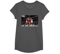 Heavyweight Boxing Match Stadium in Cardiff T-Shirt, Girls, Asphalt Grey, Small