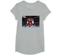 Heavyweight Boxing Match Stadium in Cardiff T-Shirt, Girls, Heather Grey, Medium
