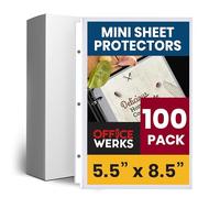 Heavyweight Clear Mini Sheet Protectors, 5.5 x 8.5 Inches, Top Load, Acid-Free, 100 Sheets Per Box