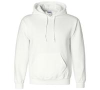 Heavyweight DryBlend Adult Hooded Sweatshirt Top / Hoodie Gildan White XXL