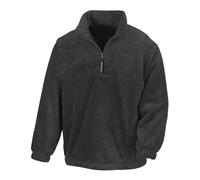 Heavyweight Fleece Jumper Mens Ladies 1/4 Zip Warm Outdoor Pullover Plain Top