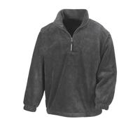 Heavyweight Fleece Jumper Mens Ladies 1/4 Zip Warm Outdoor Pullover Plain Top