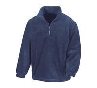 Heavyweight Fleece Jumper Mens Ladies 1/4 Zip Warm Outdoor Pullover Plain Top