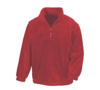 Heavyweight Fleece Jumper Mens Ladies 1/4 Zip Warm Outdoor Pullover Plain Top