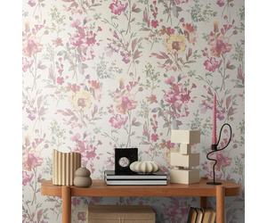 Heavyweight Floral Wallpaper AS Creation 79061-1 Petal Poetry Feature Wall Pink