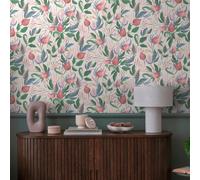 Heavyweight Floral Wallpaper AS Creation 79062-5 Still Bloom Feature Wall Pink