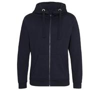 Heavyweight Full Zip Up Hooded Sweatshirt Jacket Plain Zipped Hoodie Men Women