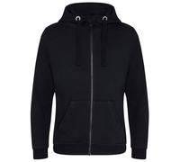 Heavyweight Full Zip Up Hooded Sweatshirt Jacket Plain Zipped Hoodie Men Women