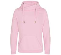 Heavyweight Hoodie Sweatshirt Plain Cross Neck Hooded Pullover Jumper Unisex
