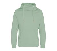 Heavyweight Hoodie Sweatshirt Plain Cross Neck Hooded Pullover Jumper Unisex