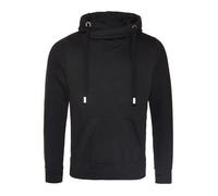 Heavyweight Hoodie Sweatshirt Plain Cross Neck Hooded Pullover Jumper Unisex