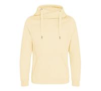 Heavyweight Hoodie Sweatshirt Plain Cross Neck Hooded Pullover Jumper Unisex