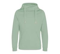Heavyweight Hoodie Sweatshirt Plain Cross Neck Hooded Pullover Jumper Unisex