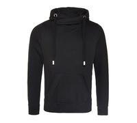 Heavyweight Hoodie Sweatshirt Plain Cross Neck Hooded Pullover Jumper Unisex