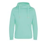 Heavyweight Hoodie Sweatshirt Plain Cross Neck Hooded Pullover Jumper Unisex