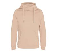Heavyweight Hoodie Sweatshirt Plain Cross Neck Hooded Pullover Jumper Unisex