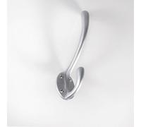 Heavyweight One Piece Hat & Coat Hook 76mm Projection Satin Chrome