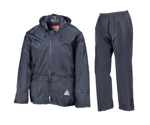 Heavyweight Waterproof Jacket / Trousers Suit, Navy blue, M