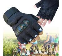 HEAXIY LED Flashlight Gloves, Men's and Women's Fingerless Night Light Tool, Hands-Free Torch for Repair and Work in Place, Fishing, Camping,White