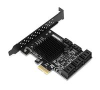 Heayzoki 8 Ports PCI-E to SATA 3.0 Card,PCI Express PCI-e Expansion Card,PCI-E to SATA3.0 Controller Expansion Board,for Windows 7/8/XP/10,with Driver Disc,Semi-High Baffle