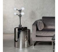 Heba Chrome 6 Light Table Lamp with Glass Shades