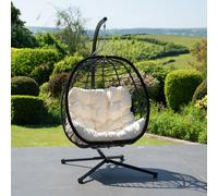 Artemis Home Hebden Garden Hanging Egg Chair - White, White